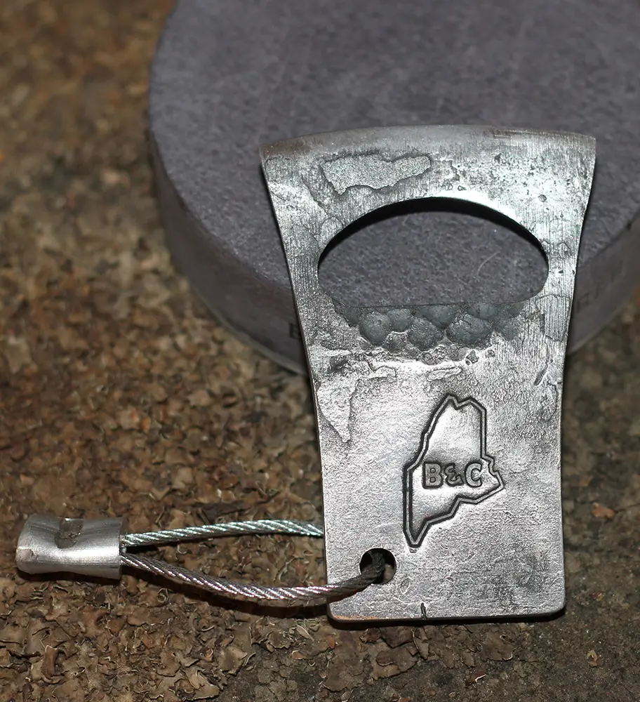 Hand Forged, Axe-Shaped Bottle Opener | Brant & Cochran Axes From Maine